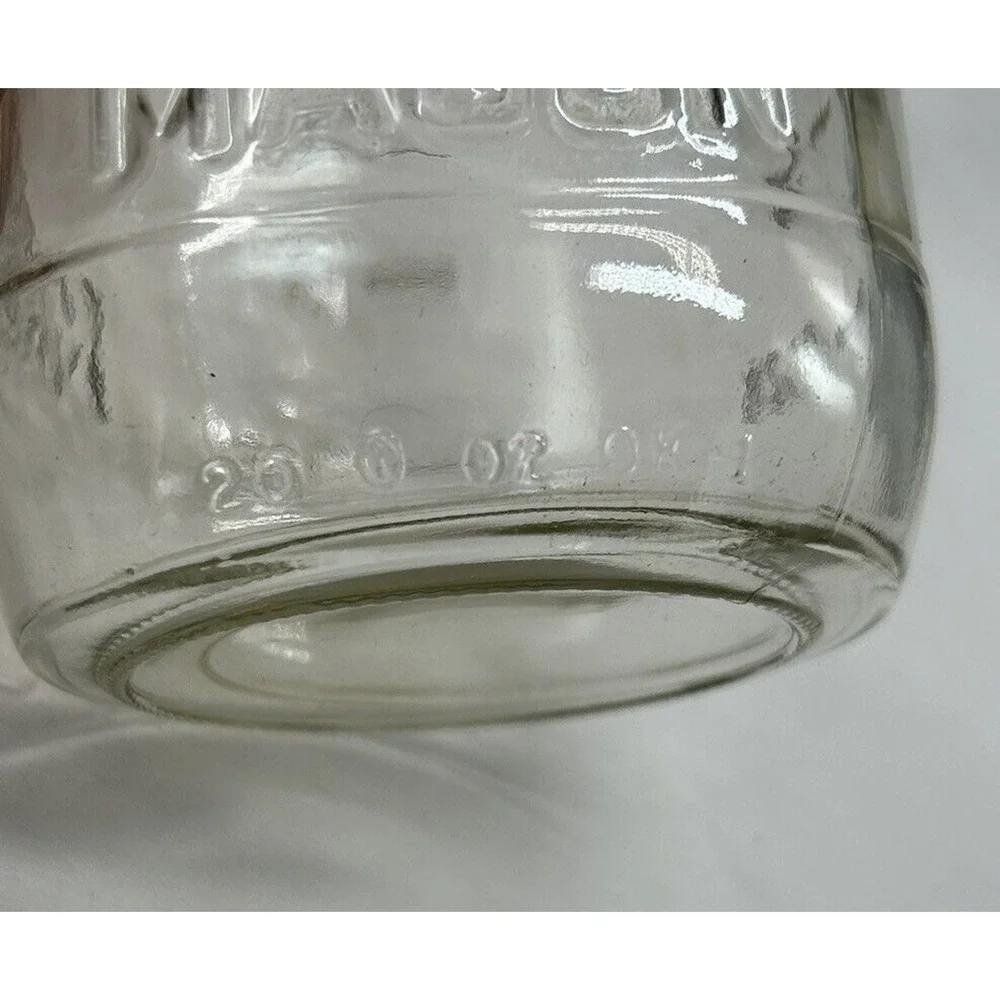 Vintage‎ Atlas Mason Jar No Lid Hazel Atlas 20 Oz Marking on Bottom 4 Clear